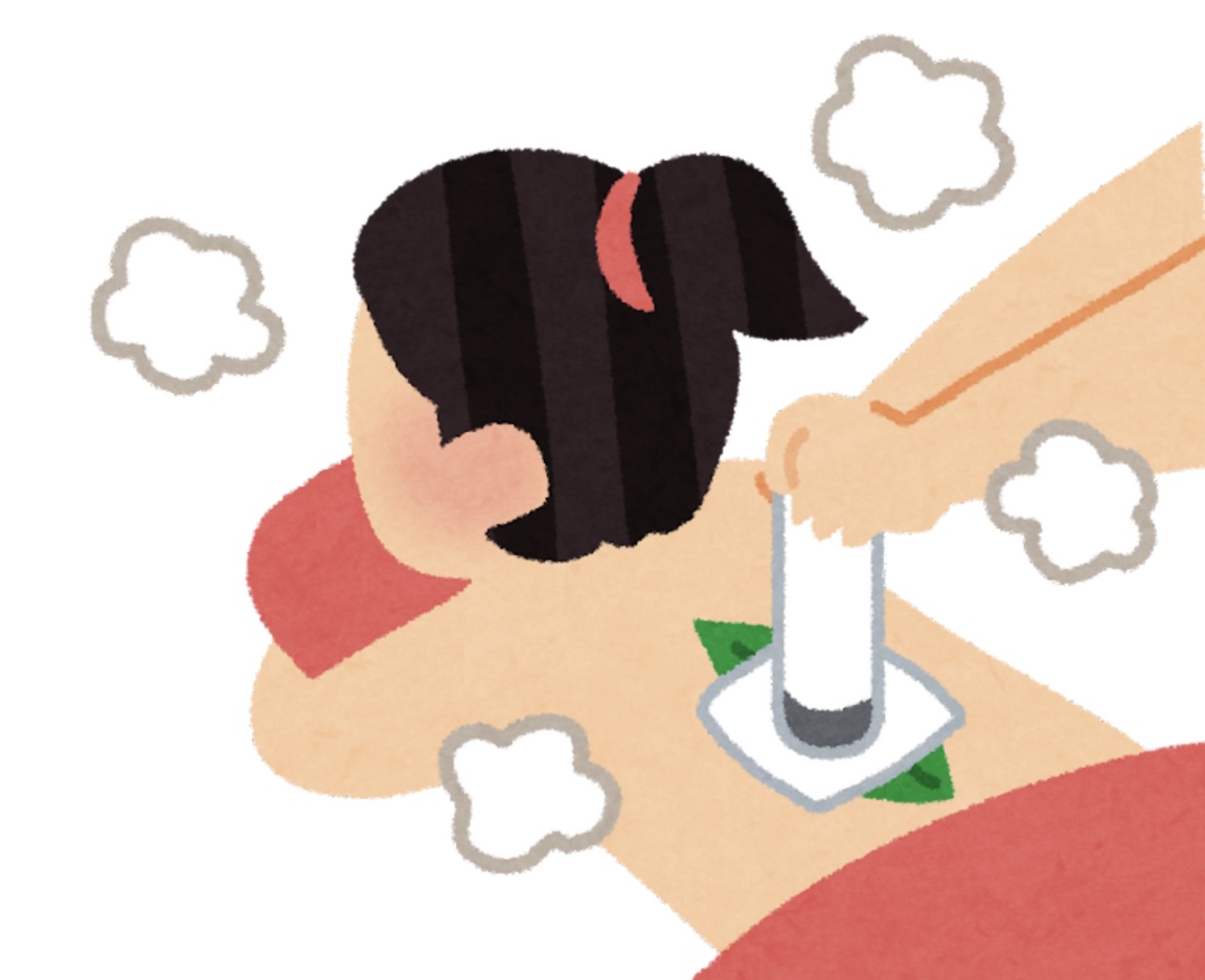 ビワ温灸・温熱の画像